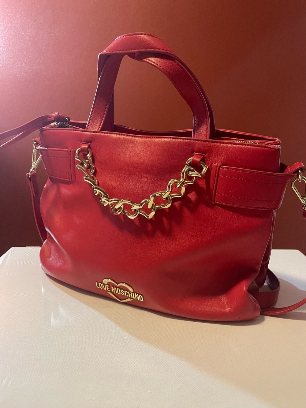 Love Moschino Women’s Lipstick Red Bag